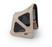 Bugaboo Donkey 6 Capote à fenêtres, extensible pour une couverture supplémentaire et une protection solaire optimale, hydrofuge, compatible avec toutes les poussettes Bugaboo Donkey, Desert Taupe