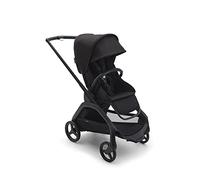 Bugaboo Dragonfly, Poussette citadine compacte et légère, pliage facile d'une seule main dans toutes les postions, suspension intégrale, panier sous le siège XL, châssis noir et capote nuit noire