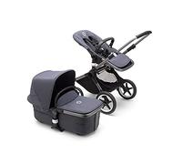 Bugaboo Fox 3, la plus confortable de nos solutions de voyage 2-en-1 : poussette légère, landau confort, châssis graphite, nacelle respirante améliorée Stormy Blue et capote Stromy Blue