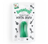 BUGALUGS Brosse à dents pour chien (Vert, Brosse à doigt)