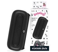 Bugalugs Brosse de toilettage pour chiens, chats, chevaux - Outil de toilettage doux et efficace avec peigne large et peu profond pour chien, chat et cheval (noir)