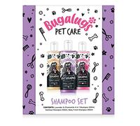 Bugalugs Coffret cadeau spa pour chiens avec 3 shampooings pour chien, cadeau d'anniversaire pour chien, cadeau d'anniversaire pour chiot, cadeaux pour femme, cadeaux pour homme, cadeaux de Noël