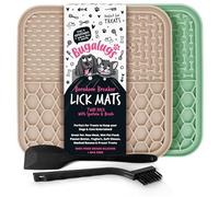 Bugalugs Licky Mats Tapis à lécher pour chiens, 100 % de qualité alimentaire pour chiens et chats, tapis de nourriture sans BPA, tapis d'alimentation et de léchage pour chien, réduit le stress et