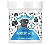 BUGALUGS Lot de 100 lingettes pour Plis du Visage pour Chiens - Soin des Rides - Aloe Vera apaisant - sans Alcool - Prévient Les irritations