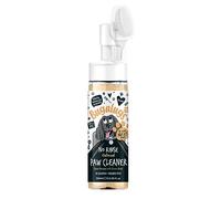 Bugalugs Nettoyant pour pattes de chien sans rinçage en mousse pour chat et chien avec tête de brosse en silicone, produits de toilettage sans eau. Nettoyant de pattes pour chiens pour vaincre les