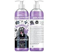 BUGALUGS Shampooing pour chien à la lavande et à la camomille 4 en 1 pour chiens malodorants, meilleur shampooing pour chiot, shampooing et après-shampoing végétalien professionnel pour animaux de