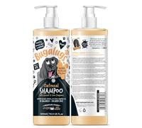 BUGALUGS Shampooing pour chien itchy avec flocons d'avoine et aloe vera - Produits de toilette végétaliens professionnels pour chiens malodorants parfumés