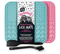 Bugalugs Tapis à lécher pour chiens, 100 % de qualité alimentaire pour chiens et chats, tapis de nourriture sans BPA, tapis d'alimentation et de léchage pour chien, réduit le stress et l'anxiété, 2