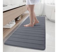 Buganda Tapis de Bain Long antidérapant et Absorbant en Mousse à mémoire de Forme - 61 x 177,8 cm - Gris foncé