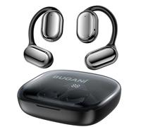 BUGANI Ecouteurs Bluetooth sans Fil Sport, Écouteurs Bluetooth 5.4 avec HiFi Stéréo Casque Open-Ear, 4 ENC de Bruit Mic, 30H Oreillette Bluetooth Sport IP5 Étanche, Écran LED, pour iOS Android
