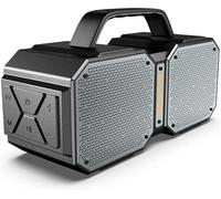BUGANI Enceinte Portable Bluetooth sans Fil aux Basses Renforcées, 32H, Bluetooth 5.3, 60W Enceinte Puissante, IPX6, USB/AUX/TF Carte/EQ, pour Fêtes/Voyage/Extérieur, Noir