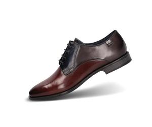 bugatti 312-afy05-Lacets pour Homme-Marron Gris Foncé-Taille Chaussures Basses à Lacets, 40 EU Large