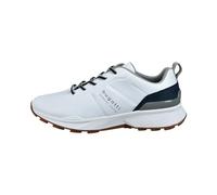 bugatti 342-ag401-Lacets pour Homme-Blanc/Bleu Foncé-Taille Chaussures Basses à Lacets, 46 EU