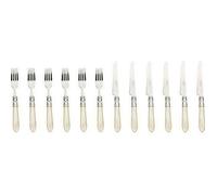 BUGATTI ALCAM-S4280 Aladdin Ménagère de 12 Pièces Dessert Acier/ABS Ivoire 36 x 26 x 4 cm