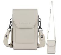 bugatti Almata portefeuille bandoulière avec compartiment smartphone, sac crossover pour femme, beige