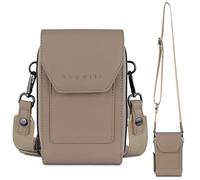 bugatti Almata Portefeuille bandoulière avec Compartiment Smartphone, Sac Crossover pour Femme, Sable