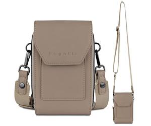 bugatti Almata portefeuille bandoulière avec compartiment smartphone, sac crossover pour femme, sable