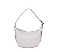 bugatti Amelie Sac bandoulière S pour femme, petit sac demi-lune en similicuir beige