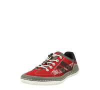 Bugatti Baskets Homme Décontractées à la mode — Détails logo, semelle flexible — Rouge 43 EU