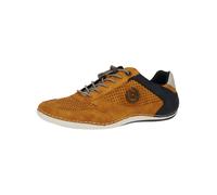 bugatti Homme Baskets décontractées à semelle souple, chaussures à lacets avec mousse à mémoire de forme, lacets élastiques, Jaune, 44 EU