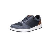Bugatti Baskets basses homme 331AFB056900-4100 à fermeture éclair, semelle résistante Bleu foncé 43