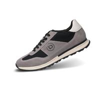 bugatti Baskets Basses pour Homme, Chaussures Basses pour Homme, Semelle intérieure Amovible, Gris/Noir, 43 EU