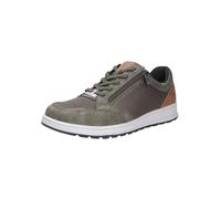 Bugatti Baskets homme décontractées, fermeture éclair, semelle résistante, vert foncé 42