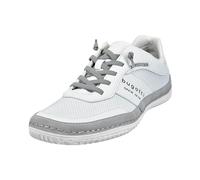 bugatti Baskets Bimini pour homme en textile et synthétique en blanc avec gris et semelle intérieure amovible. Blanc, 2012 White Light Grey, 44 EU
