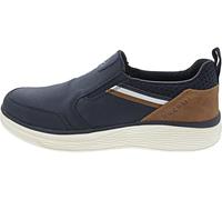 bugatti Bequeme Schnürschuh Memory Foam Elegante Casual Easy Fit Sneaker aus Austauschbaren Einlegesohlen, Dunkelblau, 41 EU