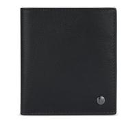 bugatti Black Magic Mini Portefeuille en Cuir, Petit Porte-Monnaie Vertical avec Protection RFID, Noir