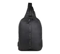 bugatti Blanc Sacoche Homme Bandouliere, Sac à Dos Bandouillère, Petit - Noir