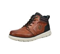 bugatti Bottes à lacets pour homme, doublure froide, Cognac Dark Brown 6361, 43 EU