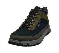 bugatti Bottes à lacets pour homme, doublure froide, semelle amovible, Black Dark Green 1071, 41 EU