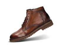 bugatti Bottes pour homme, doublure froide, cognac/marron foncé, taille 42 EU, Cognac Dark Brown, 42 EU