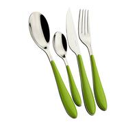 BUGATTI CASA GGMU-023F50 Gioia Pomme Verte Ensemble de Couverts, 24 pièces Vert