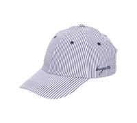 bugatti | Casquette de baseball rayée pour homme avec effet seersucker | Casquette d'été avec inscription et strapback, bleu marine, taille unique
