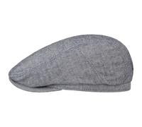 bugatti Casquette Summer Herringbone Homme - en Coton Gavroche Lin avec Visiere Printemps-ete Printemps Ete - L (58-59 cm) Bleu Fonce