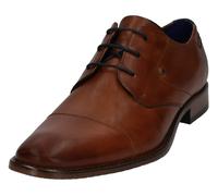 Bugatti Chaussures Oxford Rinaldo Eco pour Homme, Cognac, 43 EU