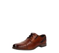 bugatti Derby pour Homme, avec empiècement en Textile et Lacets transversales, Cognac, 40 EU, Cognac, 40 EU
