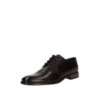 bugatti Homme Derby-schnürschuh mit Geprägten Elementen à Lacets, Marron foncé, 45 EU Large