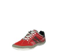 bugatti Chaussure de sport à lacets 'Canario' bleu fumé / rouge rubis / noir / blanc, Taille 46