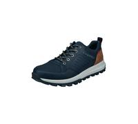 bugatti Baskets mi-hautes pour homme - 325ANP025000-4100 - Largeur normale - Lacets, bleu foncé, 45 EU