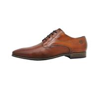 bugatti Chaussures à lacets Morino Eco en cuir véritable marron pour le bureau et les festivités. Marron, cognac, 44 EU