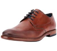 bugatti Chaussures Basses à Lacets Mansaro pour Homme, Cognac, 43 EU