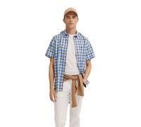 bugatti Chemise boutonnée à Manches Courtes pour Homme Coupe Moderne, 60-Taupe, L
