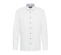 bugatti Chemise boutonnée à Manches Longues pour Homme Coupe Moderne, Blanc (10), XL