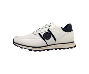 bugatti Cirino Chaussures à lacets pour homme - Chaussures de sport à lacets - Blanc - Loisirs - Pointure 44 EU