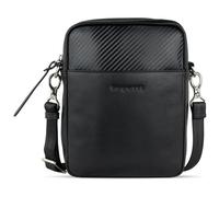 bugatti Comet petit sac à bandoulière unisexe, cuir, sac messager, noir