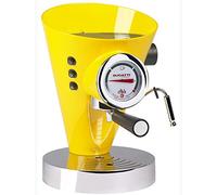 BUGATTI, Diva, Machine à Café Expresso et Cappuccino, Pour Café Moulu et Dosettes, 15 Bar, 950 W, Capacité 0,8 Litre, Design Élégant, Couleur Jaune