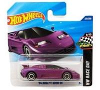 Bugatti eb110 ss 94 lilas 1:64 metal - voiture de sport coupe - hot wheels course automobile - set jouet enfant + carte